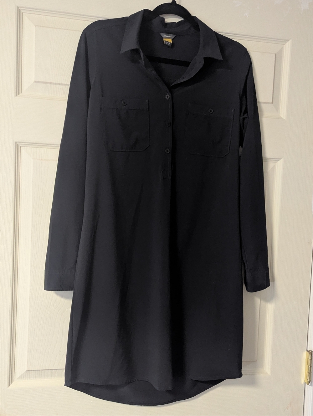 Eddie Bauer Departure Long-Sleeve Travel Shirt Dress UPF 50 Travex Freedry